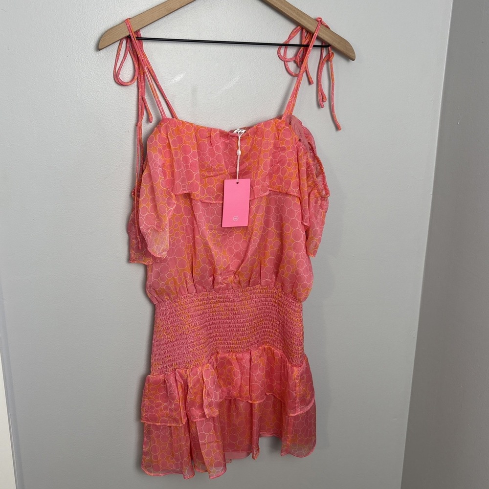 Amanda Uprichard Size Small Clarabelle Dress in Bubble Pink‎ Ruffles NEW